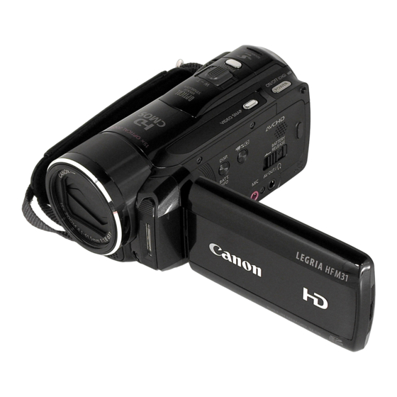Canon LEGRIA HFM31 Manual De Instrucciones