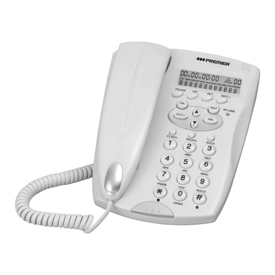 Premier TEL-3075ID Manual De Instrucciones
