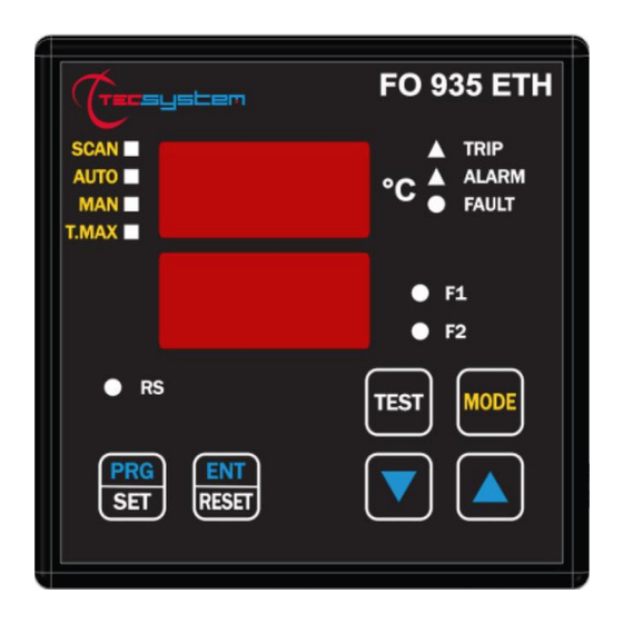TECSYSTEM FO 935 ETH Manual De Instrucciones