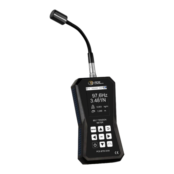 PCE Instruments PCE-BTM 2000A Manual De Instrucciones