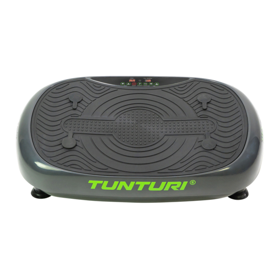 Tunturi Cardio Fit Vibration Plate V10 Manuales