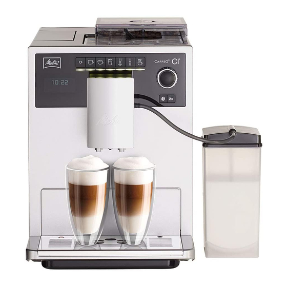 melitta Caffeo CI Manual De Instrucciones