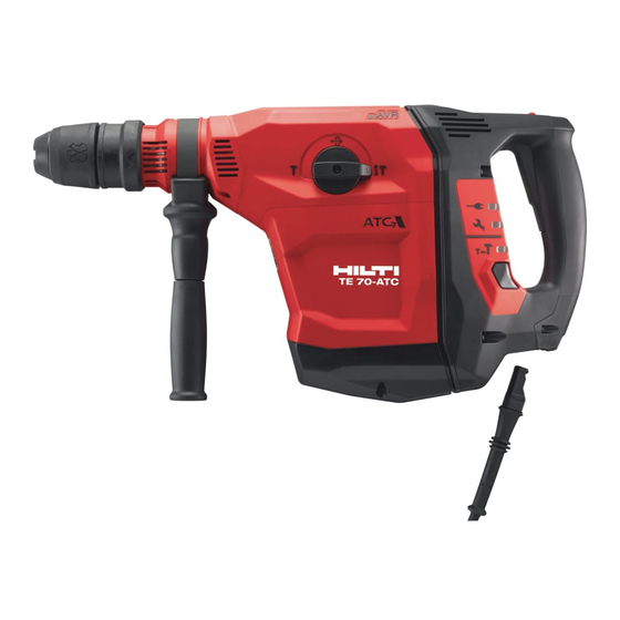 Hilti TE 70-ATC/AVR Manual De Instrucciones