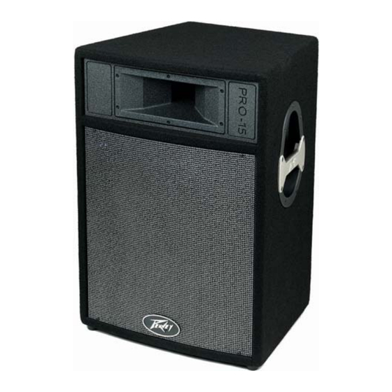 Peavey Pro-12 Instrucciones De Uso