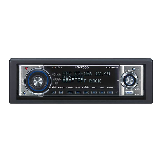 Kenwood KDC-W808 Manual De Instrucciones