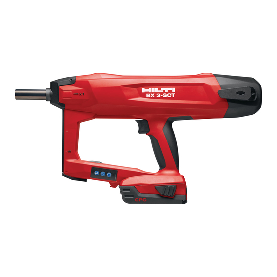 Hilti BX 3-SCT Manual De Instrucciones Original