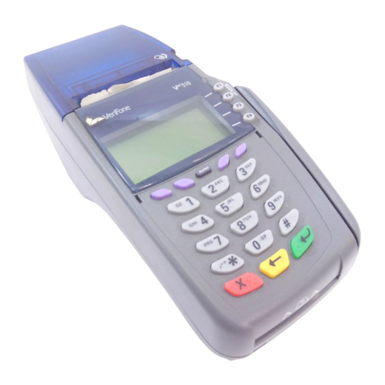 VeriFone 8320 Guía Rápida Para El Usuario