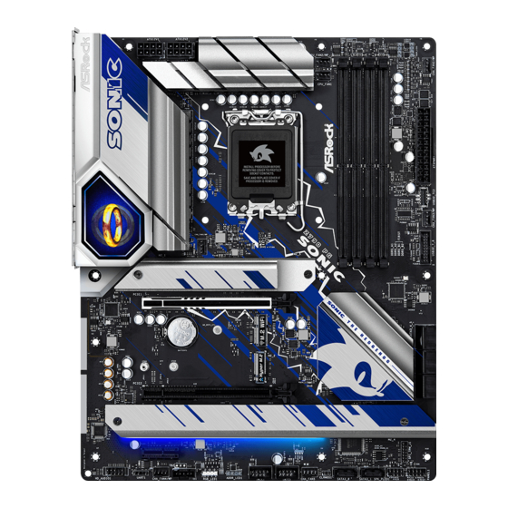 ASROCK Z790 PG SONIC Manual De Usuario
