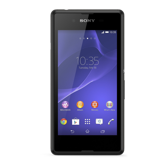 Sony Xperia E3 Dual Guia Del Usuario