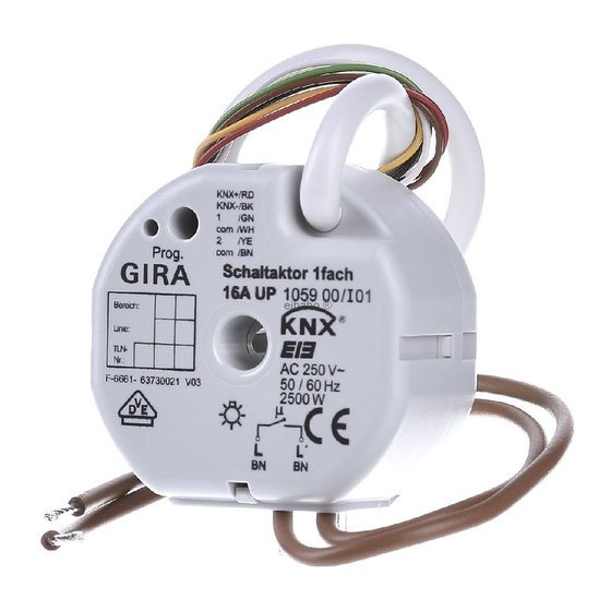 Gira 1059 00 Manual De Instrucciones