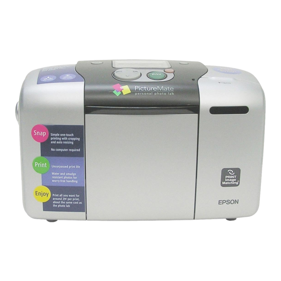 Epson PictureMate Manual Del Usario