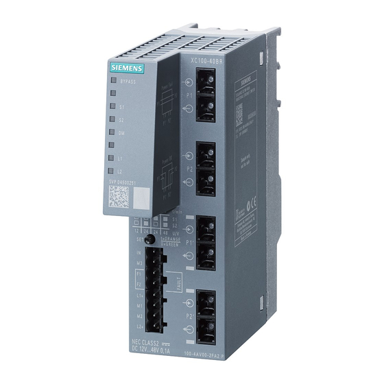 Siemens SIMATIC NET SCALANCE XC100-4OBR Instrucciones De Servicio