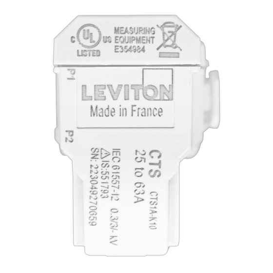 Leviton CTS Serie Instrucciones De Instalación