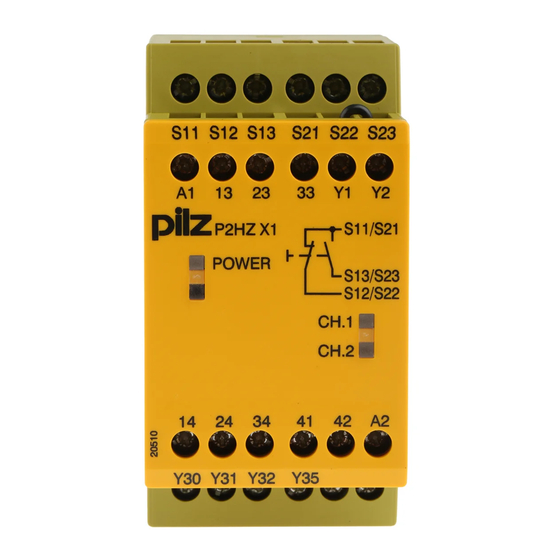 Pilz P2HZ X1 Manual De Instrucciones