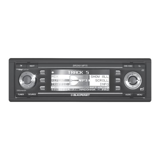 Blaupunkt Bronx MP75 Manual Del Usuario