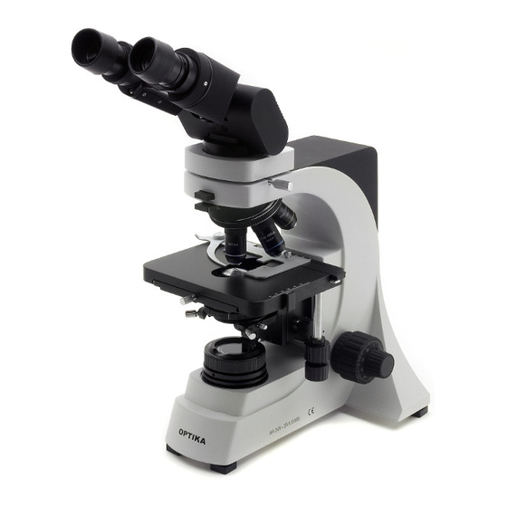 OPTIKA MICROSCOPES B-500 Manuales