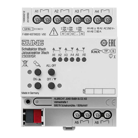 Jung 230061SR Manual De Instrucciones
