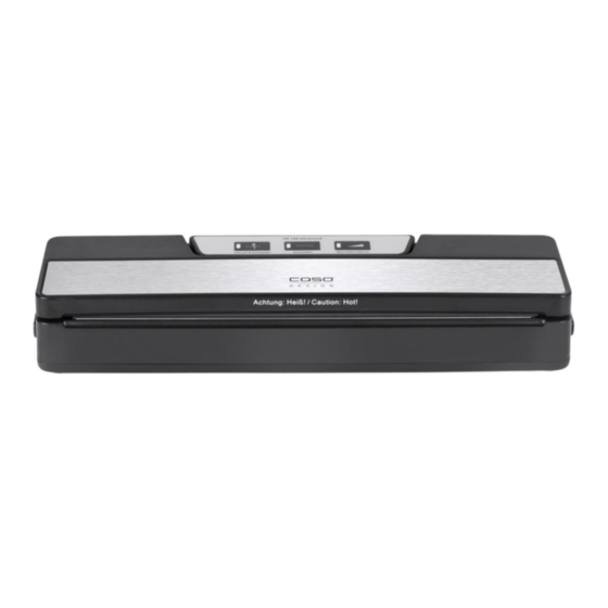 CASO DESIGN VR 190 advanced Manual De Instrucciones