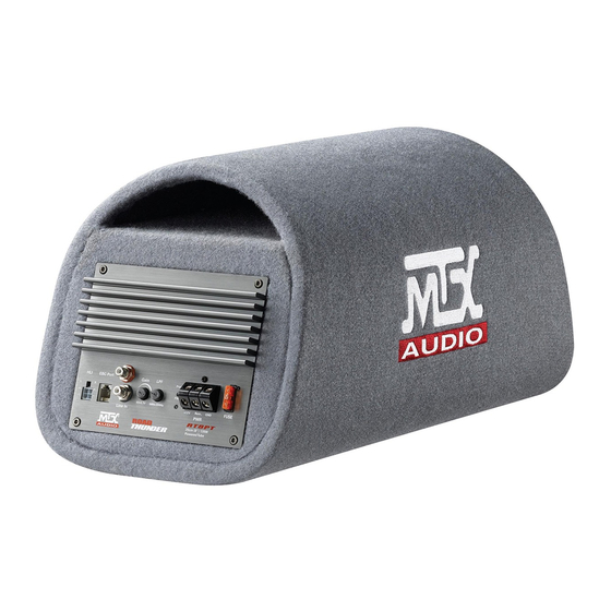 MTX Audio ROAD THUNDER RT8PT Manuales