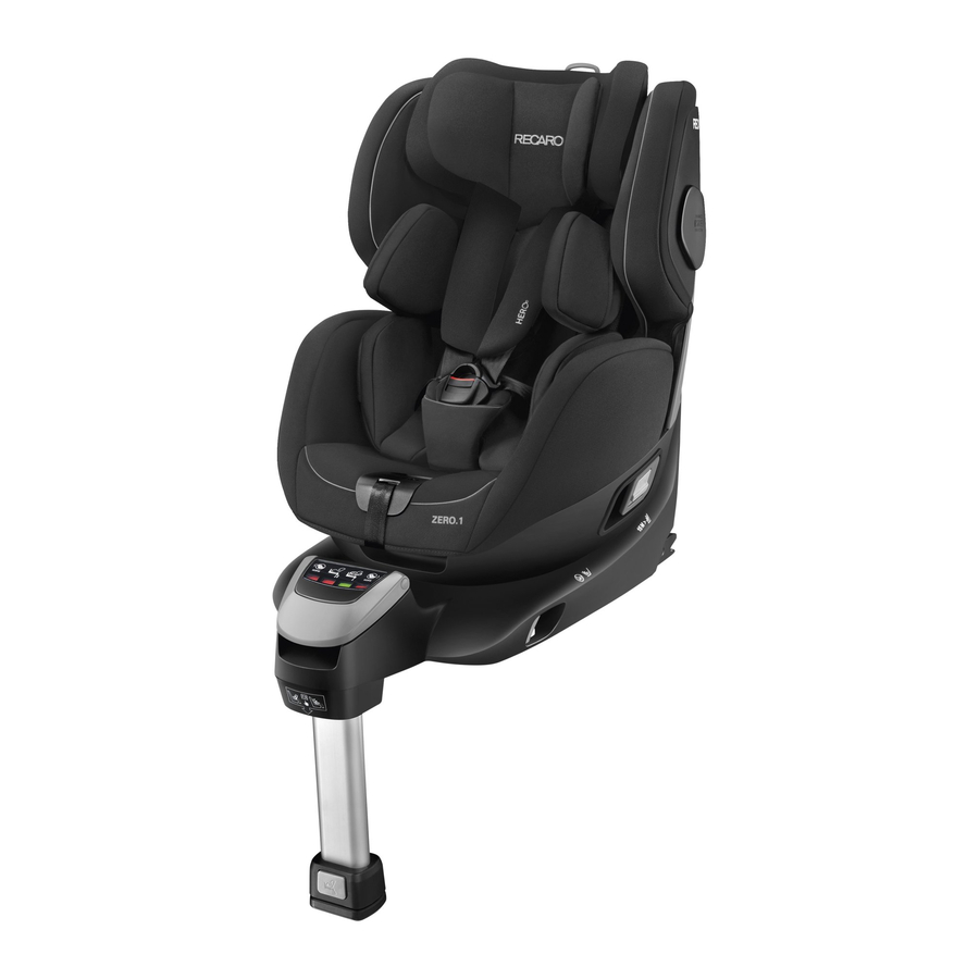 RECARO Zero.1 Guia De Inicio Rapido