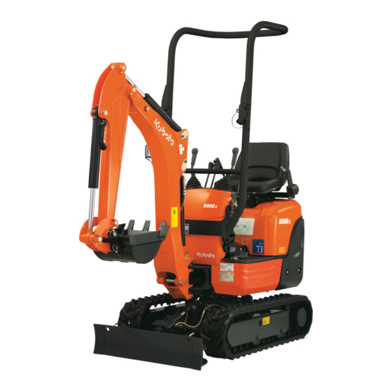 KUBOTA K008-3 Manual Del Operador