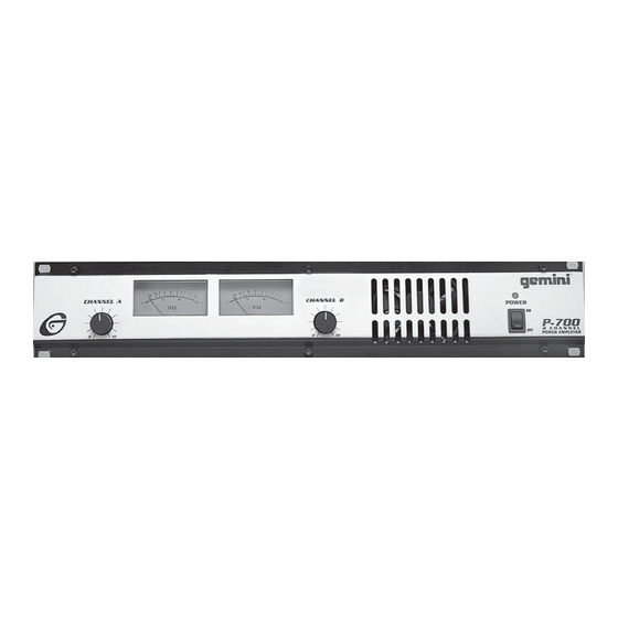 Gemini P-700 Manual Del Operador