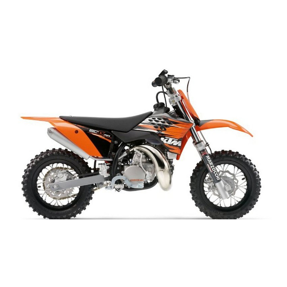 KTM 50 SX 2012 Manual De Instrucciones