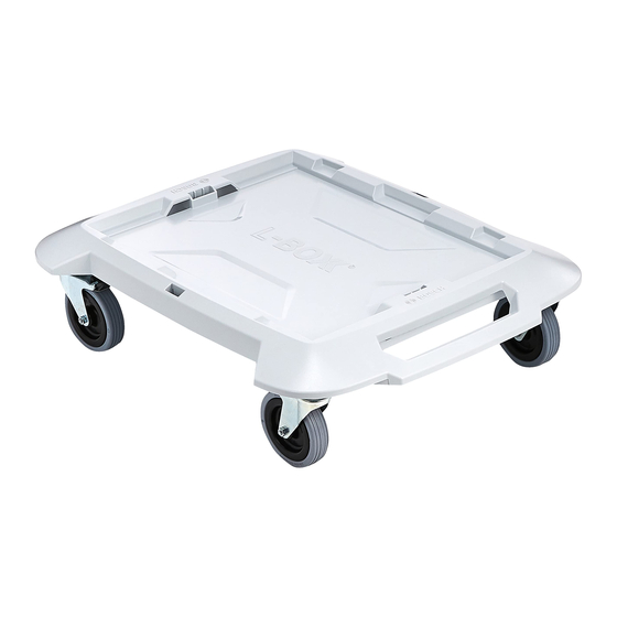 Bosch L-Dolly Instrucciones De Funcionamiento Y Seguridad