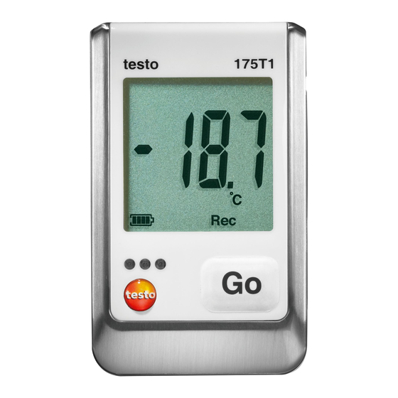 testo 175 T1 Manual De Instrucciones