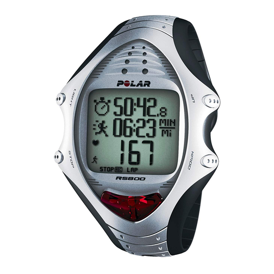 Polar RS800 Manual Del Usuario
