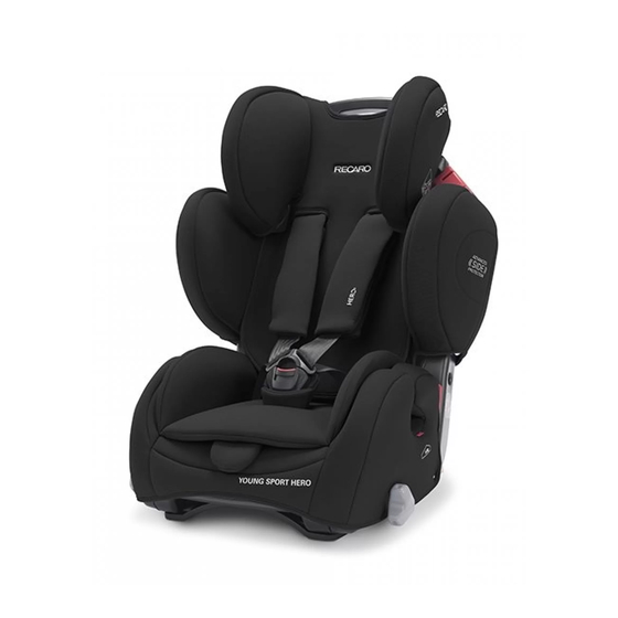 RECARO YOUNG SPORT HERO Instrucciones De Montaje Y Uso