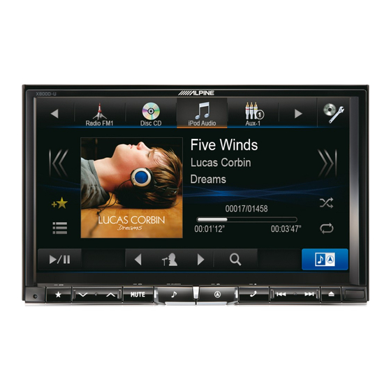 Alpine X800D-U Manual De Operación