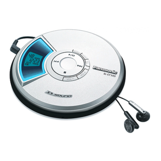 Panasonic SL-CT350 Instrucciones De Funcionamiento
