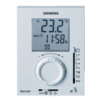 Siemens RDJ10RF/SET Instrucciones De Funcionamiento