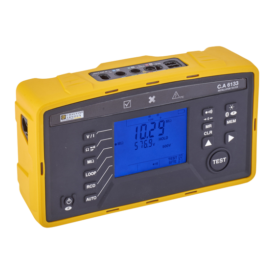 Chauvin Arnoux C.A 6131 Manual De Instrucciones