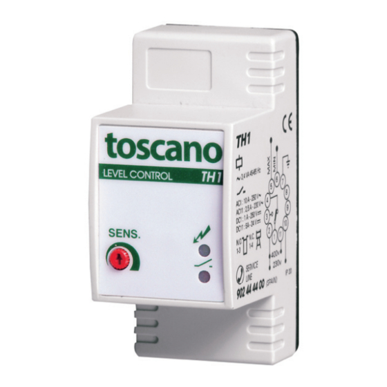 toscano HIDRONIVEL TH1 Instrucciones De Instalacion Y Uso