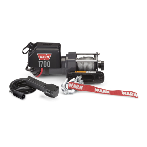 Warn 1700 Utility Winch Manual De Instrucciones