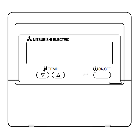 Mitsubishi Electric PAR-W21MAA Manual De Instrucciones