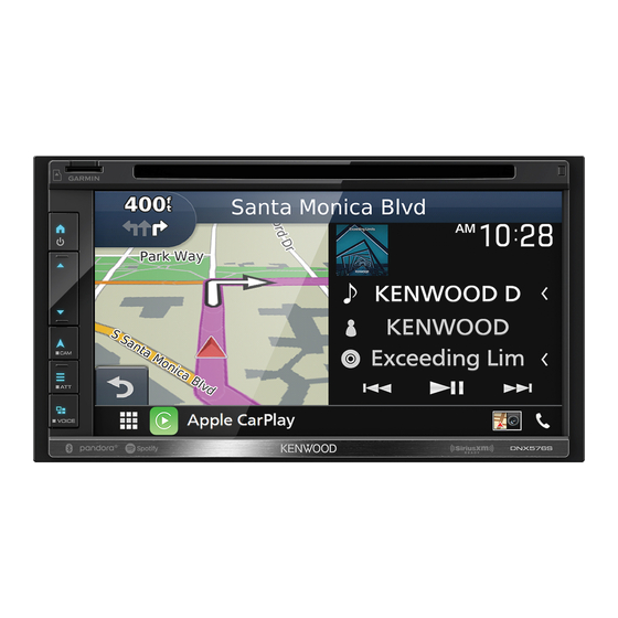 Kenwood DNX996XR Guía De Inicio Rápida
