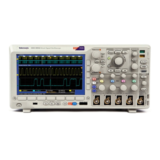 Tektronix MSO3000 Serie Instalación