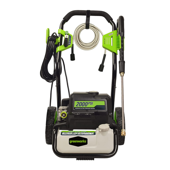 GreenWorks GPW2000-1 Manual Del Operador