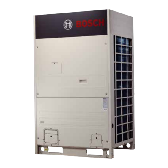 Bosch CLIMATE 5000 VRF Manual De Instalación Y Del Usuario