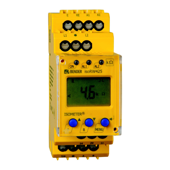 Bender ISOMETER isoRW425 Guia Del Usuario