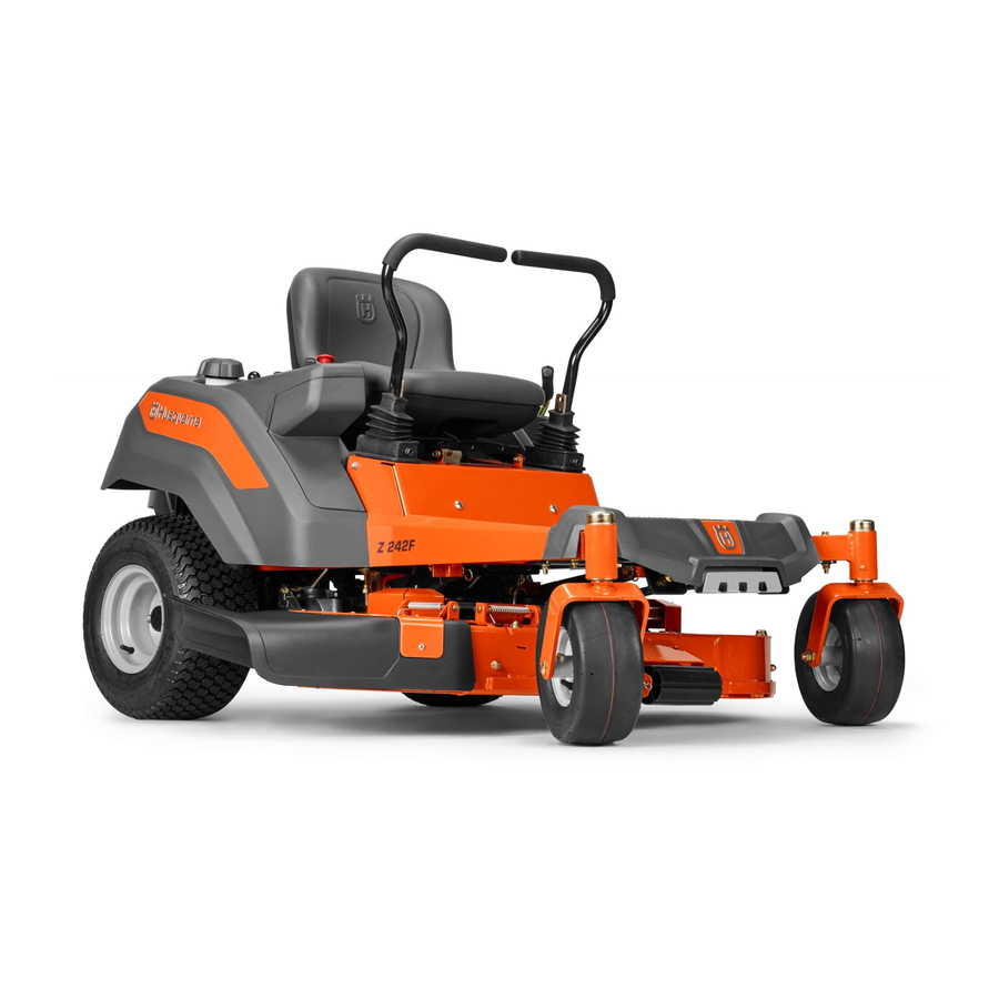 Husqvarna Z 242F Manual Del Operador