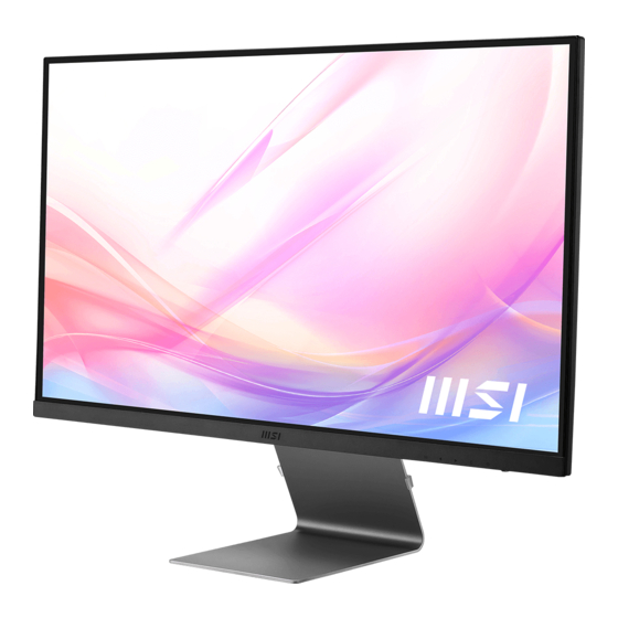 MSI Modern Serie Guía De Usuario