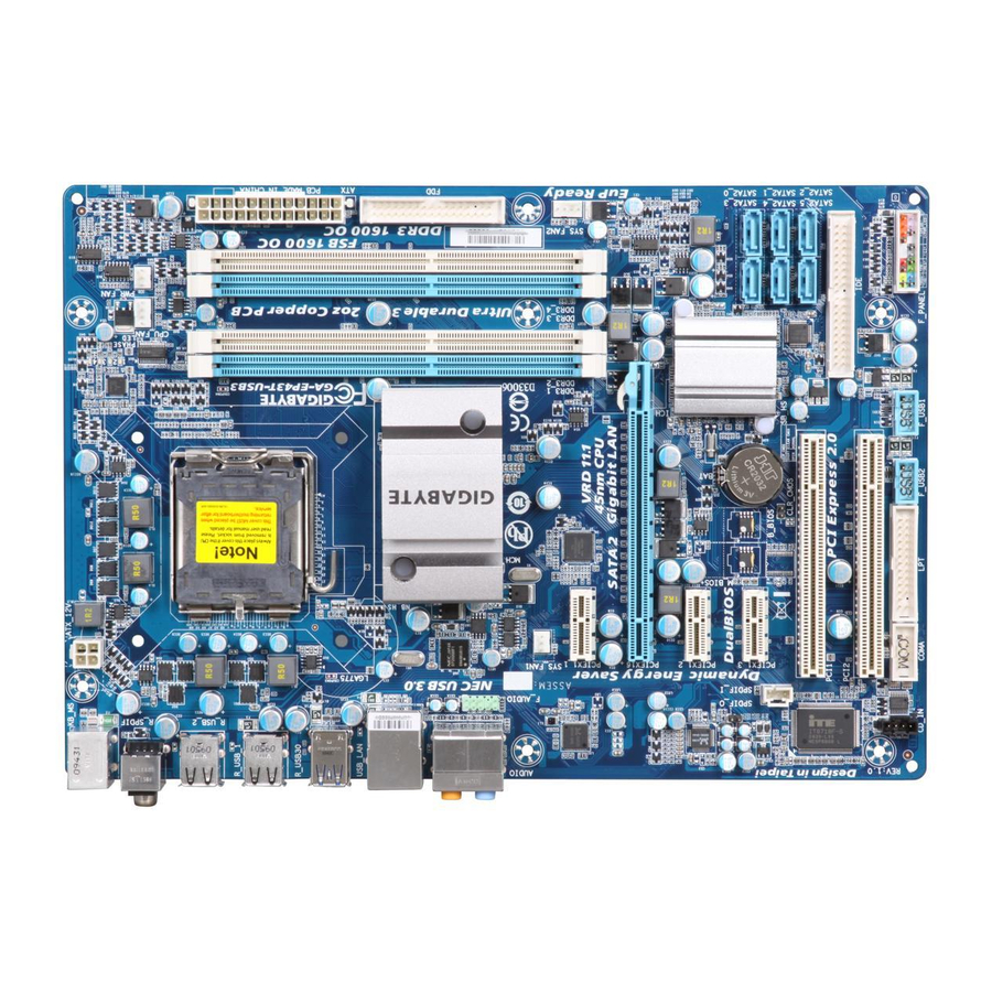 Gigabyte GA-EP43T-USB3 Manual De Usuario