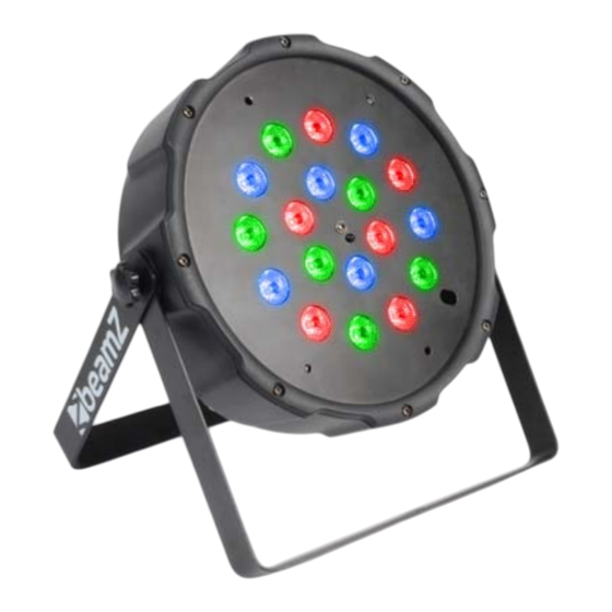 Beamz Flatpar118B 18x1W RGB Manual De Instrucciones