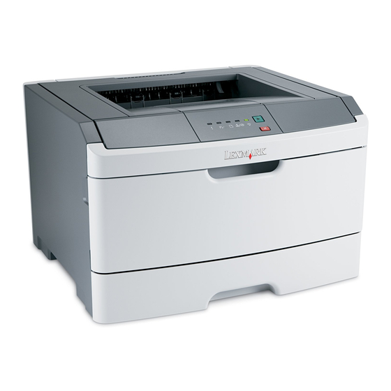 Lexmark E260 Serie Manuales