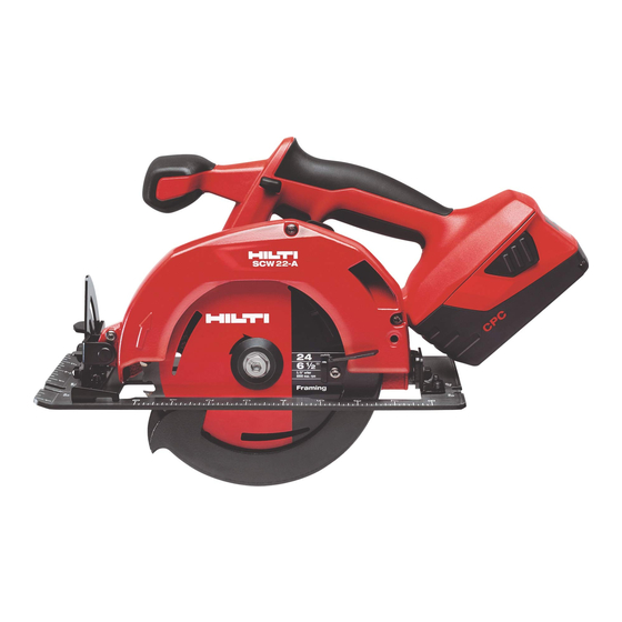 Hilti SCW18-A Manual De Instrucciones