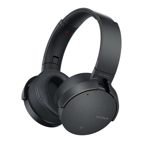 Sony MDR-XB950N1 Guía De Referencia
